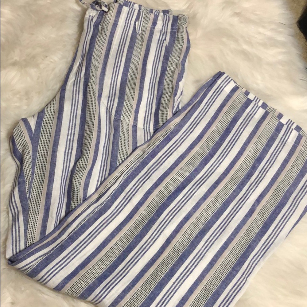 Wide Leg Linen Pants